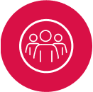 Icon of a group of people representing the commonality of Major Depressive Disorder