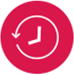 Timer red icon